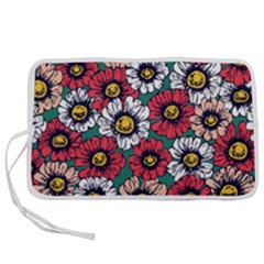 Daisy Colorfull Seamless Pattern Pen Storage Case (s) by Kizuneko