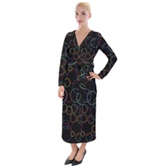 Circunferences Velvet Maxi Wrap Dress by JustToWear