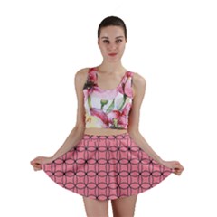 Circles On Pink Mini Skirt by JustToWear