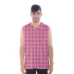 Circles On Pink Men s Basketball Tank Top by JustToWear
