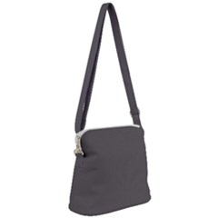 Carbon Grey Zipper Messenger Bag by FabChoice