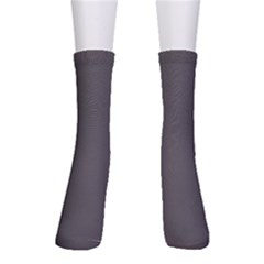 Carbon Grey Men s Crew Socks by FabChoice