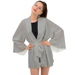 Chalice Silver Grey Long Sleeve Kimono by FabChoice