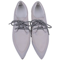 Cloudy Grey Pointed Oxford Shoes by FabChoice