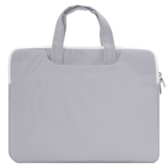 Cloudy Grey Macbook Pro Double Pocket Laptop Bag (large)