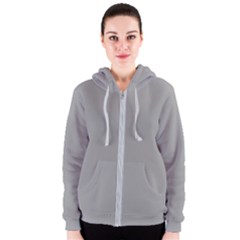 Drizzle Grey Women s Zipper Hoodie by FabChoice