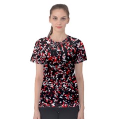 Patterntachesrougeblancnoir75 Women s Sport Mesh Tee