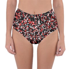 Patterntachesrougeblancnoir75 Reversible High-waist Bikini Bottoms