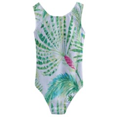  Palm Trees by Traci K Kids  Cut-Out Back One Piece Swimsuit