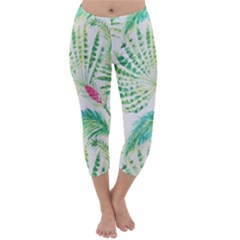  Palm Trees By Traci K Capri Winter Leggings  by tracikcollection