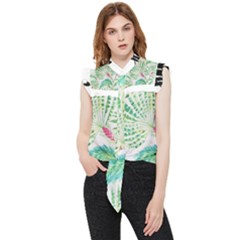  Palm Trees by Traci K Frill Detail Shirt