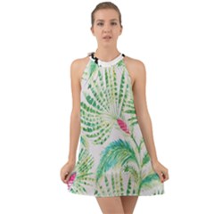  Palm Trees By Traci K Halter Tie Back Chiffon Dress by tracikcollection