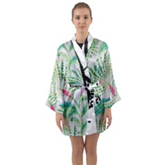  Palm Trees By Traci K Long Sleeve Satin Kimono by tracikcollection