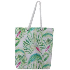  Palm Trees By Traci K Full Print Rope Handle Tote (large) by tracikcollection