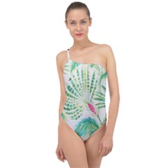  Palm Trees By Traci K Classic One Shoulder Swimsuit by tracikcollection