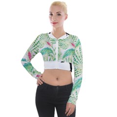  Palm Trees By Traci K Long Sleeve Cropped Velvet Jacket by tracikcollection