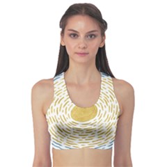 Sunshine Painting Sports Bra by goljakoff