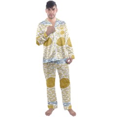 Sunshine Painting Men s Long Sleeve Satin Pajamas Set by goljakoff