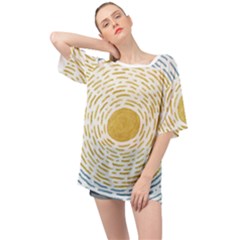 Sunshine Painting Oversized Chiffon Top by goljakoff