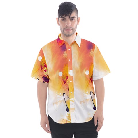 Autumn Paint Men s Short Sleeve Shirt by goljakoff