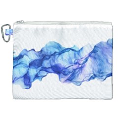 Blue Smoke Canvas Cosmetic Bag (xxl) by goljakoff