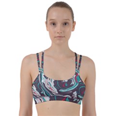 Vector Vivid Marble Pattern 1 Line Them Up Sports Bra by goljakoff