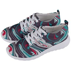 Vector Vivid Marble Pattern 1 Men s Lightweight Sports Shoes by goljakoff