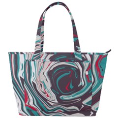 Vector Vivid Marble Pattern 1 Back Pocket Shoulder Bag  by goljakoff