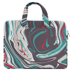 Vector Vivid Marble Pattern 1 Macbook Pro Double Pocket Laptop Bag (large) by goljakoff