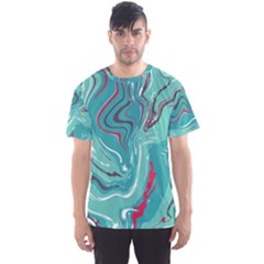 Vector Vivid Marble Pattern 2 Men s Sport Mesh Tee