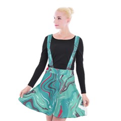 Vector Vivid Marble Pattern 2 Suspender Skater Skirt by goljakoff