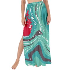 Vector Vivid Marble Pattern 2 Maxi Chiffon Tie-up Sarong by goljakoff