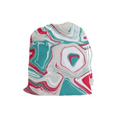 Vector Vivid Marble Pattern 4 Drawstring Pouch (large) by goljakoff