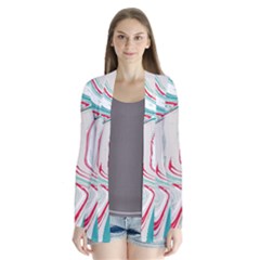 Vector Vivid Marble Pattern 4 Drape Collar Cardigan by goljakoff