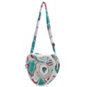 Vector Vivid Marble Pattern 4 Heart Shoulder Bag View1