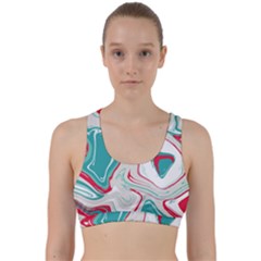 Vector Vivid Marble Pattern 4 Back Weave Sports Bra by goljakoff