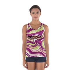 Vector Vivid Marble Pattern 5 Sport Tank Top  by goljakoff