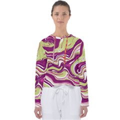 Vector Vivid Marble Pattern 5 Women s Slouchy Sweat by goljakoff