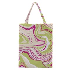 Green Vivid Marble Pattern 6 Classic Tote Bag by goljakoff