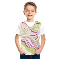 Green Vivid Marble Pattern 6 Kids  Basketball Tank Top by goljakoff