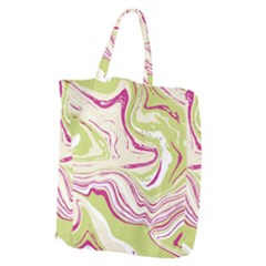 Green Vivid Marble Pattern 6 Giant Grocery Tote