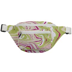 Green Vivid Marble Pattern 6 Fanny Pack by goljakoff