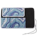 Blue Vivid Marble Pattern 9 Pen Storage Case (M) View2