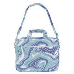 Blue Vivid Marble Pattern 9 Macbook Pro Shoulder Laptop Bag  by goljakoff