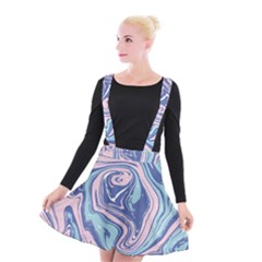 Vector Vivid Marble Pattern 10 Suspender Skater Skirt by goljakoff