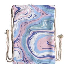 Vector Vivid Marble Pattern 11 Drawstring Bag (large) by goljakoff