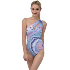 Vector Vivid Marble Pattern 11 To One Side Swimsuit