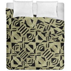 Linear Geometric Print Pattern Mosaic 2 Duvet Cover Double Side (california King Size) by dflcprintsclothing