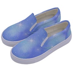 Heavenly Flowers Kids  Canvas Slip Ons by SychEva