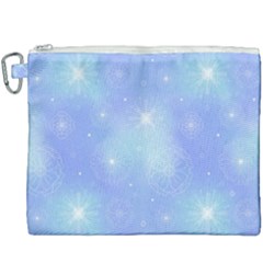 Heavenly Flowers Canvas Cosmetic Bag (xxxl) by SychEva